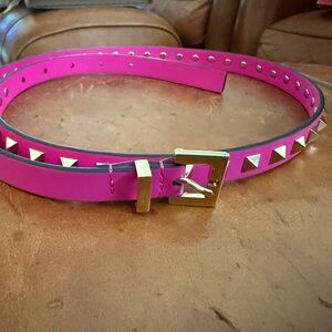 Valentino Garavani Pink Studded Belt